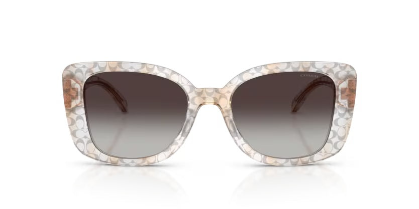 COACH 8450U CDP48 59328G TRANSPARENT GREY SIGNATURE C