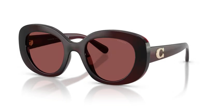COACH 8463U TRANSPARENT GARNET 596375