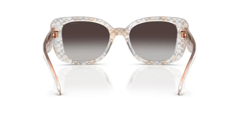 COACH 8450U CDP48 59328G TRANSPARENT GREY SIGNATURE C